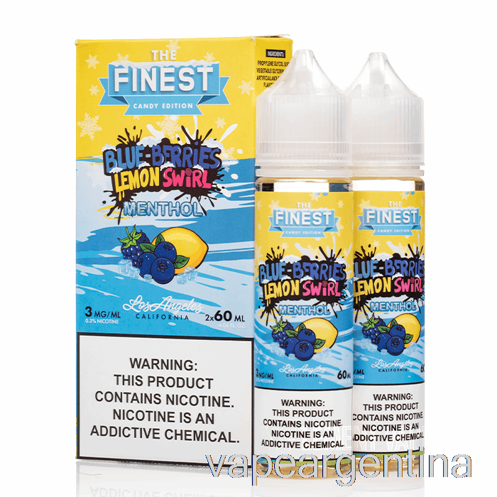 Arándanos, Limón, Remolino, Mentol - La Mejor Edición De Dulces - 120ml 3mg Vape Descartable